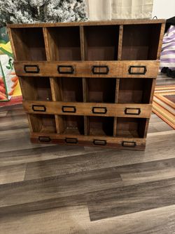 Wooden Organizer Shelf