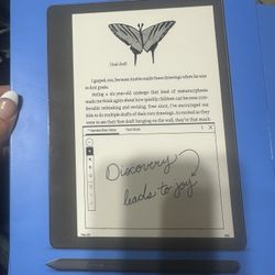 Brand New Kindle Scribe With Premium Pen, & 64 Gb. includes Leather Cover/Case.