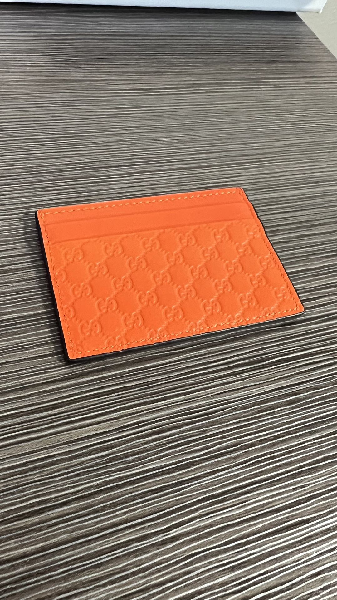 Orange Gucci Card Holder