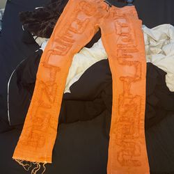 Mens Size 34 Skinny Stacked Jeans For 100$