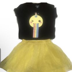 Cat & Jack 2-Piece Sz M Shirt Sz S Skirt Girls