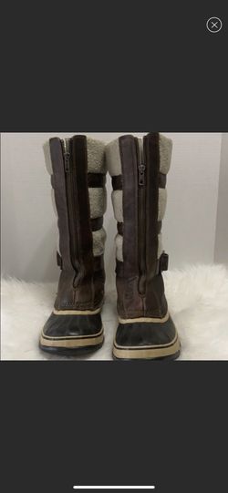 Sorel Helen Of Tundra 11 Style 1586 Brown Oiled Leather Sz 9