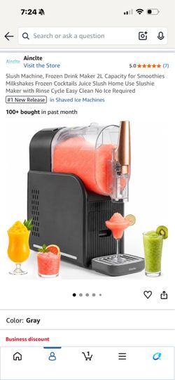 Ainclte Slush Machine Frozen Drink Maker 2L
