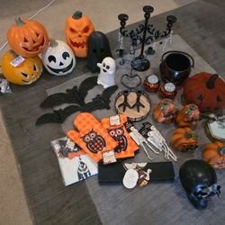 Halloween Decorations Blow Molds Candle Holders, Etc.