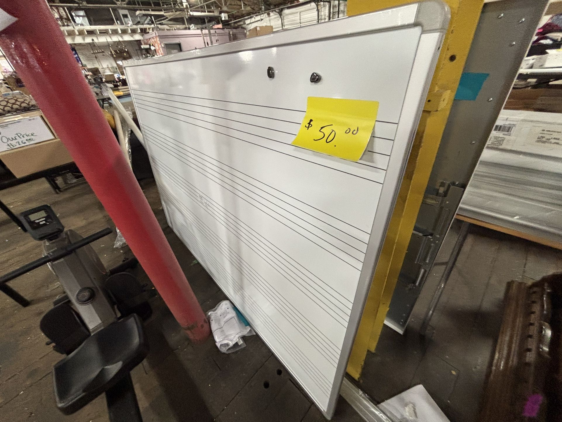 Lined White Board 