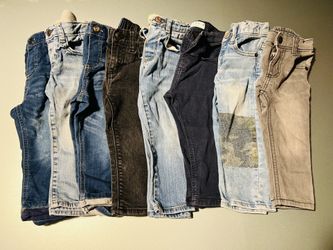 Bundle Of eight 12-18  Month Old Denim Pants  And Skinny Jeans For Toddlers