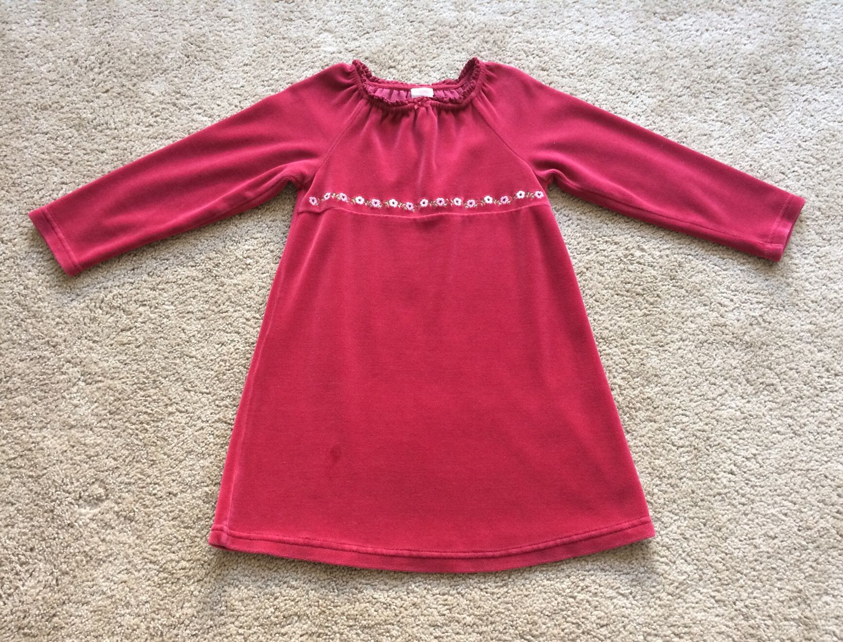 Gymboree red velvet toddler dress 5t