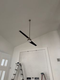 Modern 2-Blade Ceiling Fan with Light