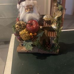 Santa Claus with the gift basket