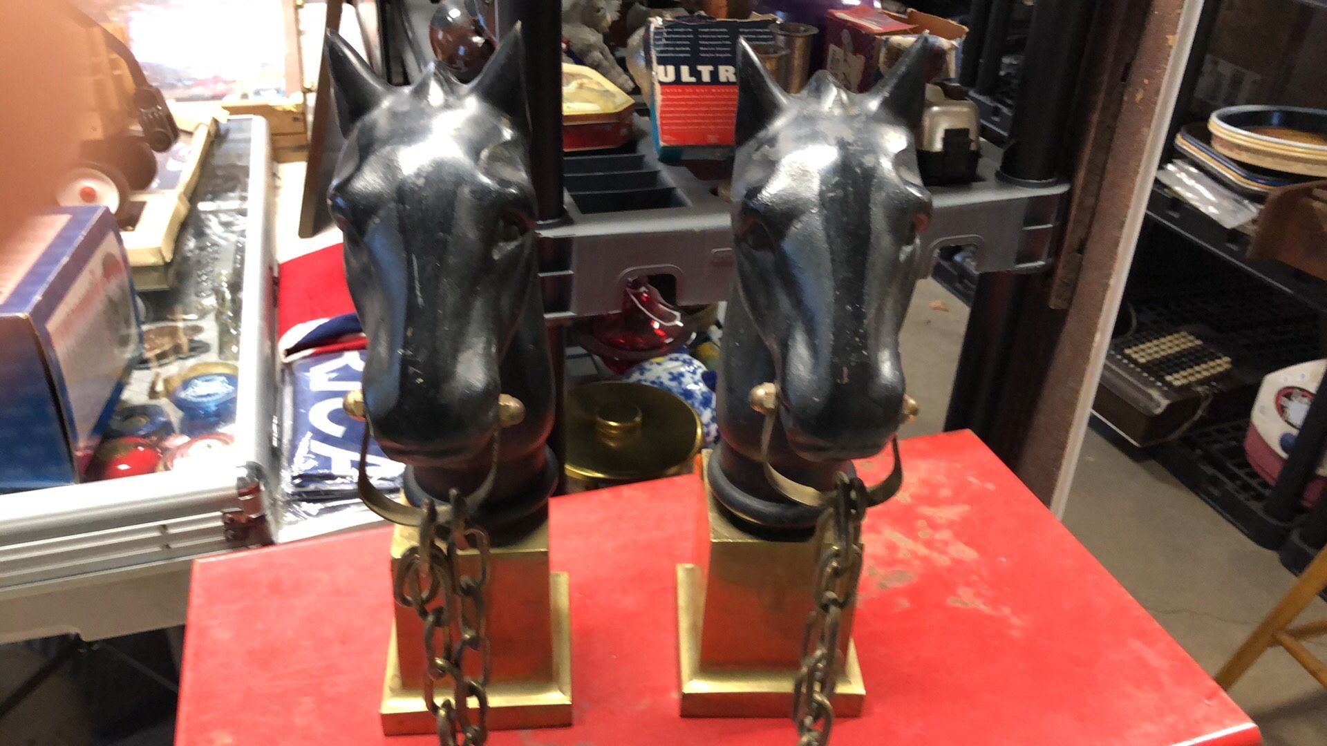 Cast iron horse head hitching post $385 each