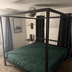 Metal Four-Poster bed Frame