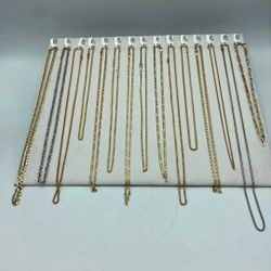 Amazing Selection Of Assorted Solid Gold Chains!  