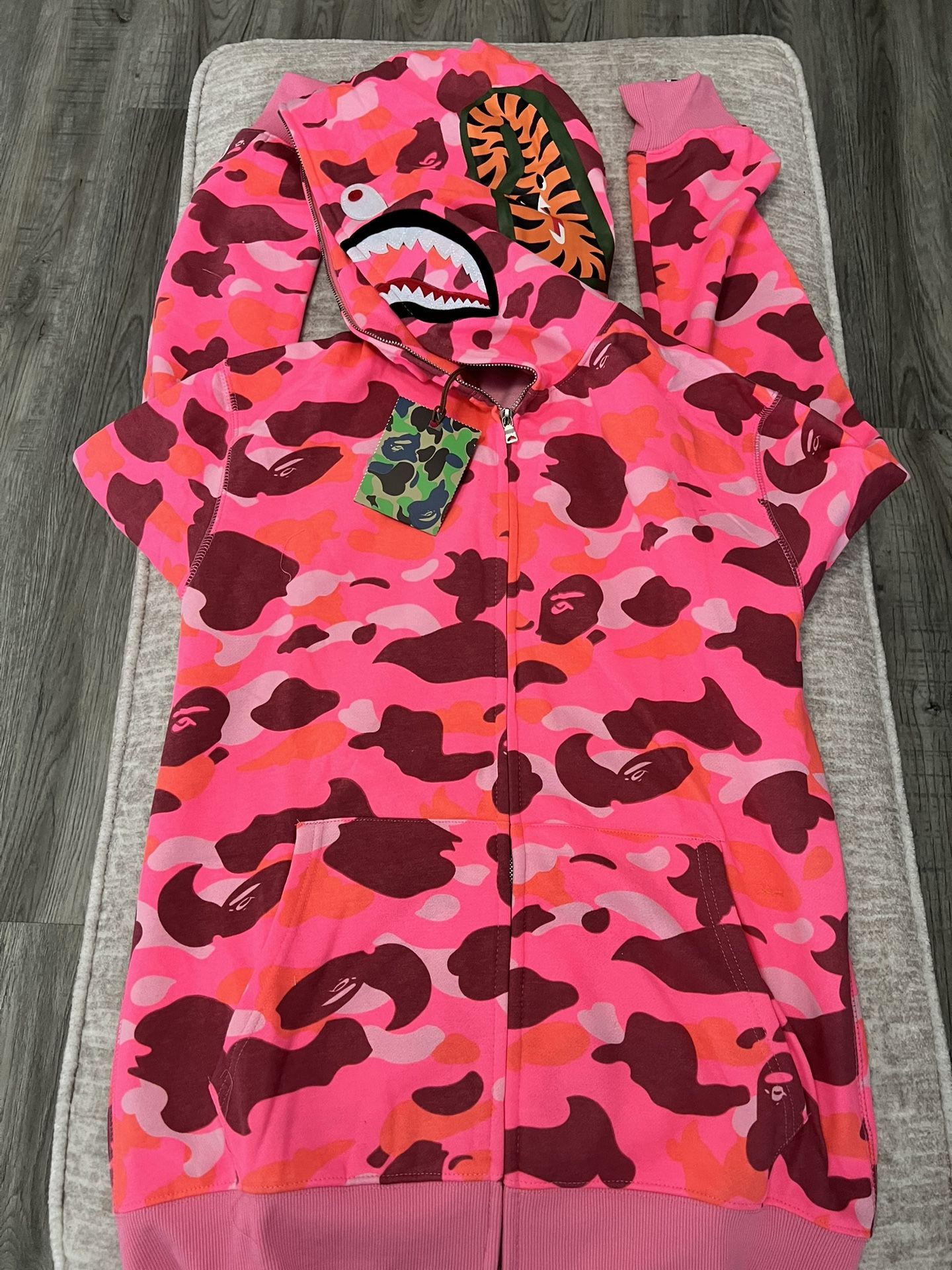 NEW Bape ABC Camo zip up hoodie