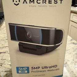 Amrest 5MP UltraHD Pro stream Webcam Model AWC5100