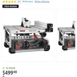 SKILSAW 8 1/4in Portable Worm Drive Table Saw with Blade