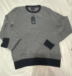 Ben Sherman Navy blazer Large shirt/sweater, gray, and navy blue