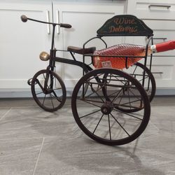 Home Decor Wine Rack tricycle Very Nice  , Approx 27" Tall 
