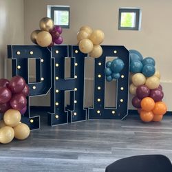 PHD Graduation Decor/LED Letters