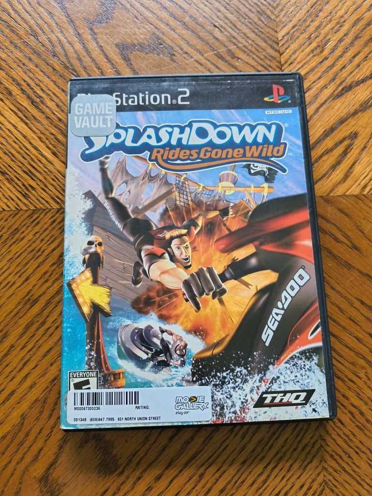 Splashdown: Rides Gone Wild (Sony PlayStation 2, 2003) – Case & Disc – Tested
