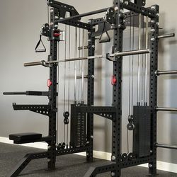 SQUAT RACK POWER RACK WITH ALL ATTACHMENTS - FREE DELIVERY
 