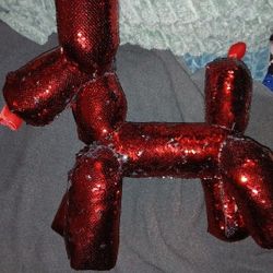 Sequined Balloon Dog Poodle 
