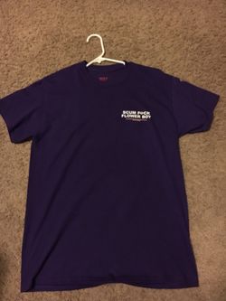 Tyler the creator, gold wang, scum f@#k flower boys. Purple medium. Never worn