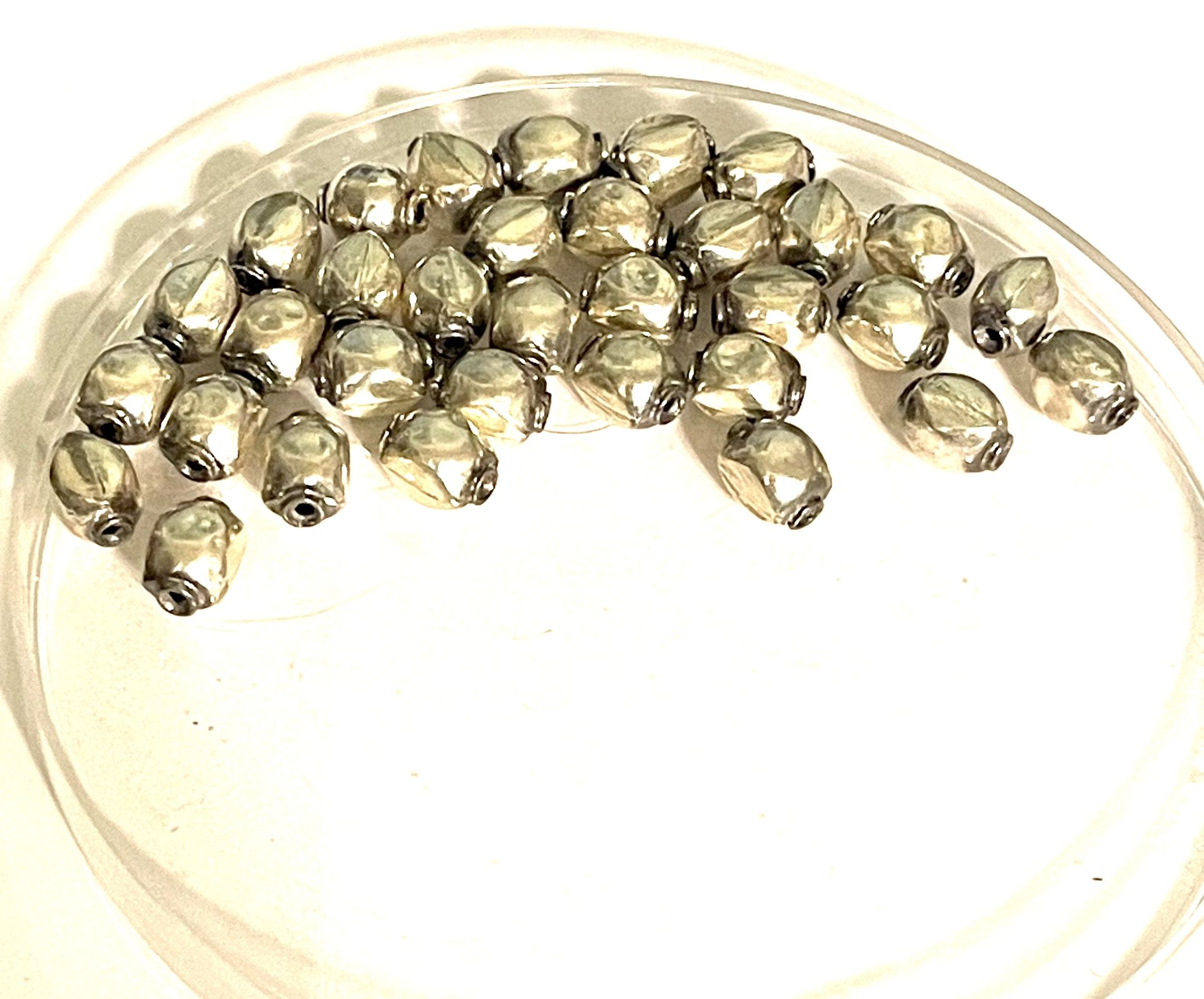 Sterling Lot Of 33 Bali Beads