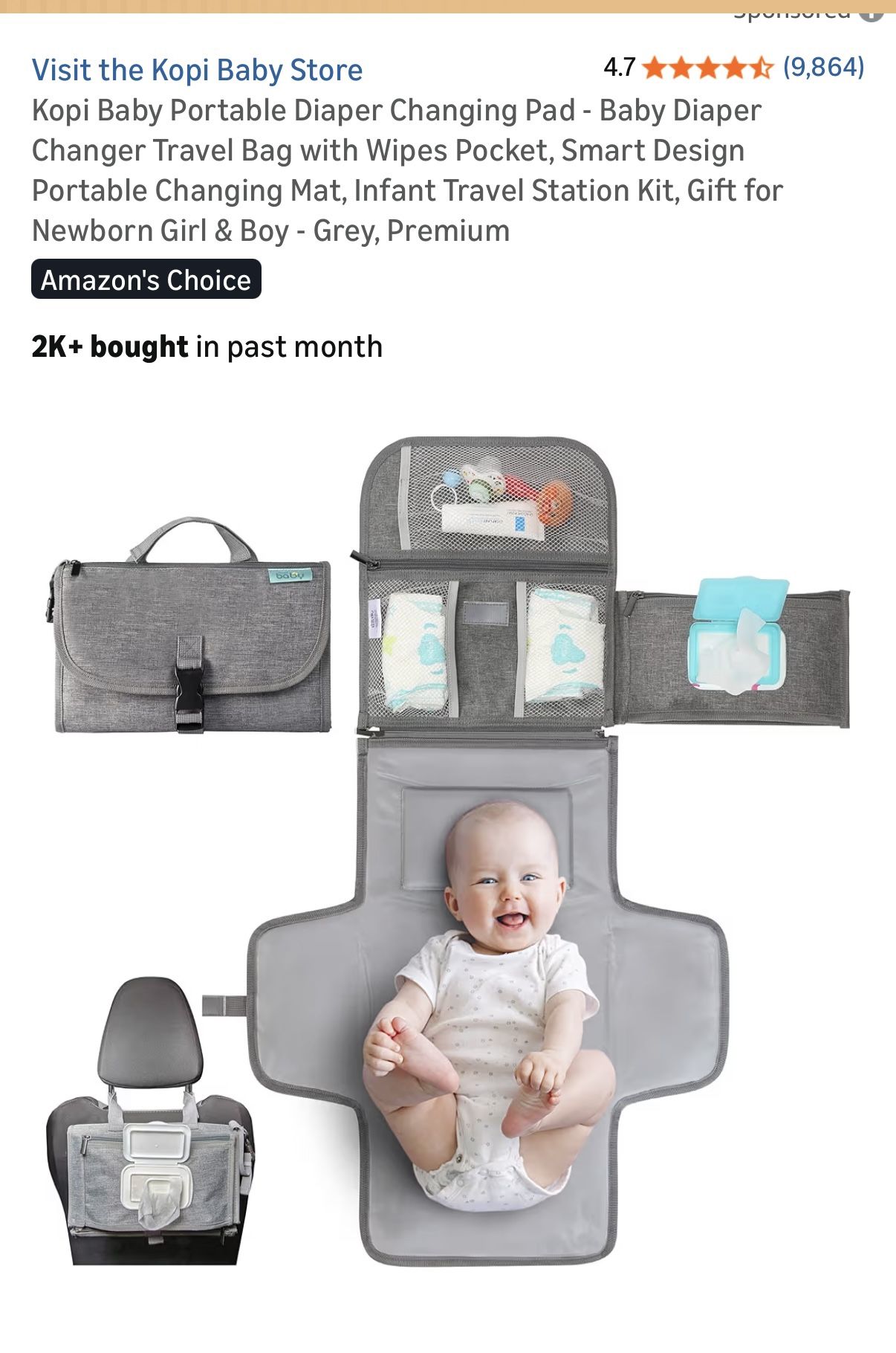 Portable Changing Pad- Brand New