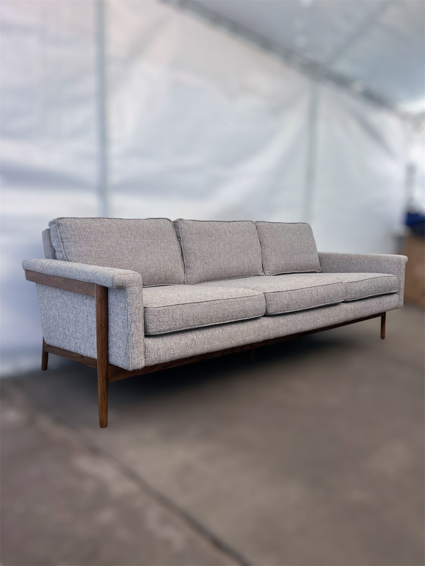 West Elm Leon Wood Fram Sofa Delivery Available