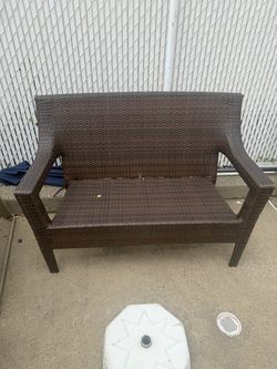 Wicker patio furniture
