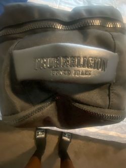 (TRUE RELIGION BLACK ON BLACK BB