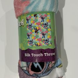 Disney Stitch Surfboard 40 x 50 Inch Silk Touch Throw Blanket 