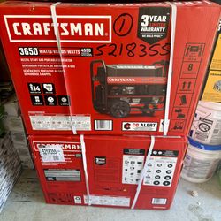 Brand New Craftsman 3650-Watt Gasoline Generator. In The Box.