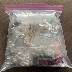 Gallon Size Bag Of Costume Jewelry 2+ Lbs 