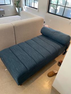 Blue Ottoman seat/couch
