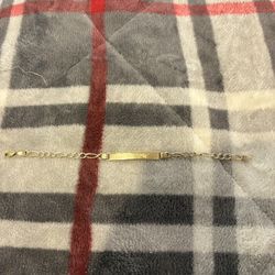 14K Gold Bracelet / Esclava 