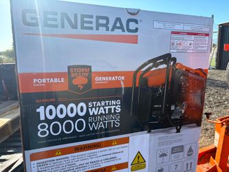 Generac 10000 / 8000-Watt Electric Switch Single Fuel Gasoline Portable Generator w/ COSense-GP8000E