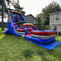 Waterslides Brincolin Brincolin De Agua Bouncy Moonwalk Bounce House 