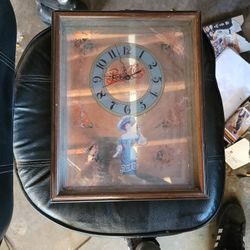 Very Old Pepsi-cola Mirror Clock $50