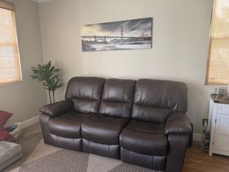 Ashley furniture Brown Leather Couch