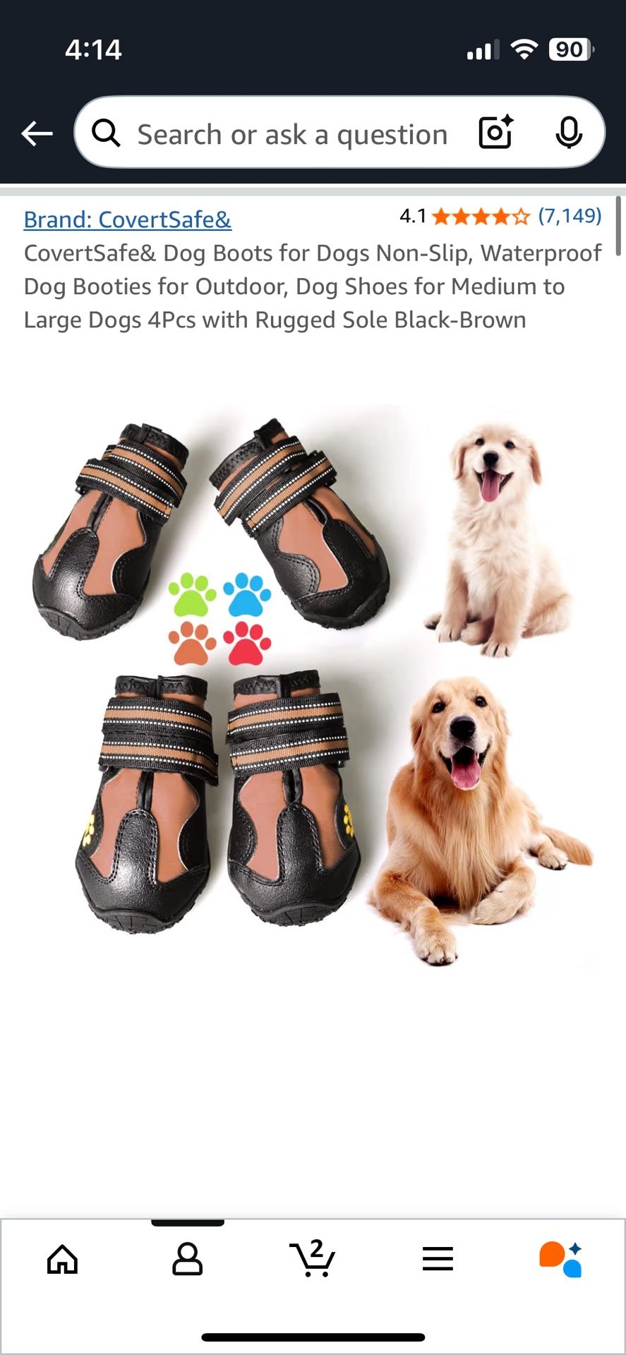 5$ Doggie booties!