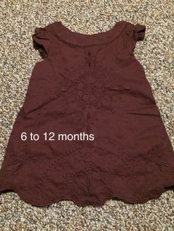 Baby girl 6 to 12 months gap summer spring dress with diaper cover