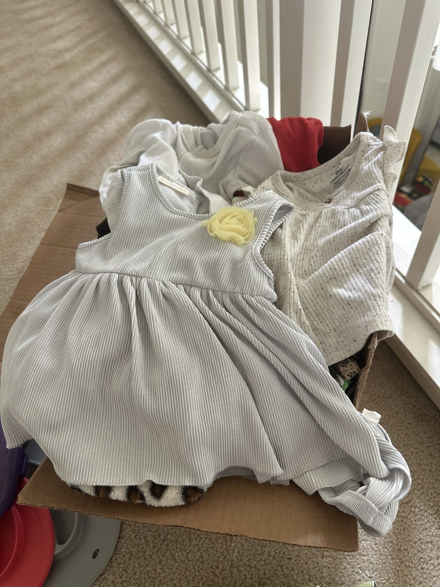 Box Full Of 9-12month Baby Girl Clothes 