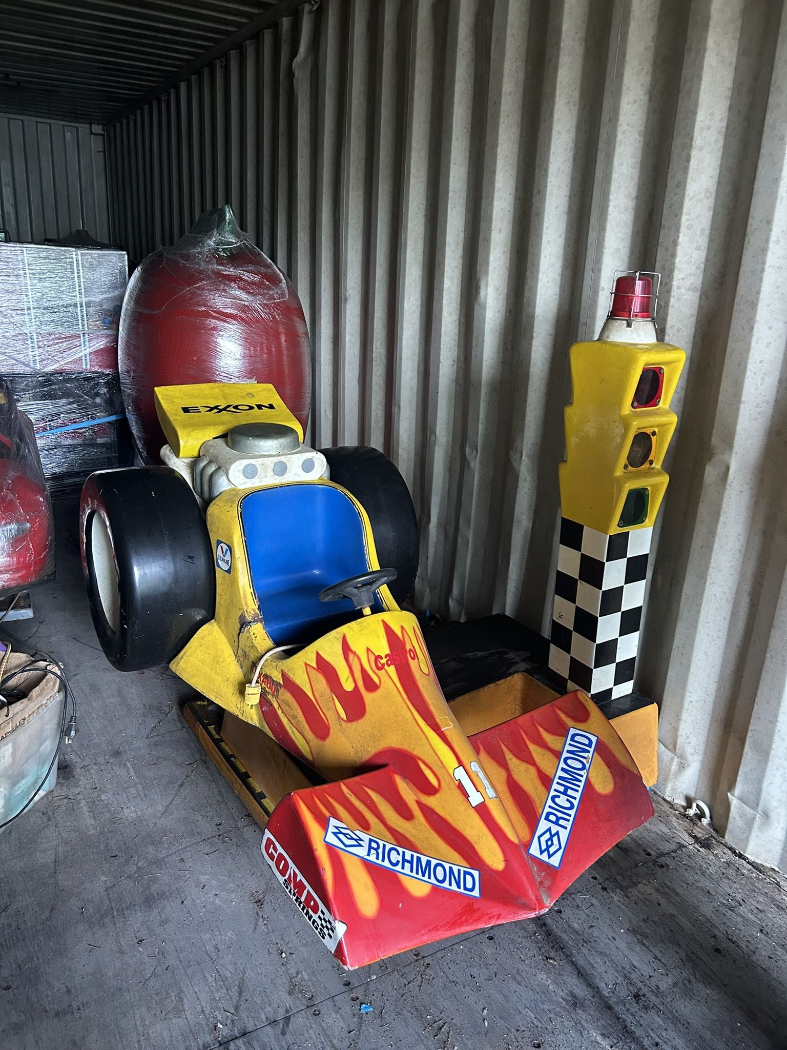 Indy Race Car Kids Ride Vintage