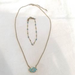 Stainless steel turkish necklace