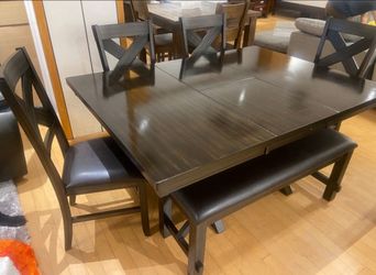 BEAUTIFUL NEW KELLY 6 PIECE DINING SET ON SALE ONLY $399. IN STOCK SAME DAY DELIVERY 🚚 EASY FINANCING 