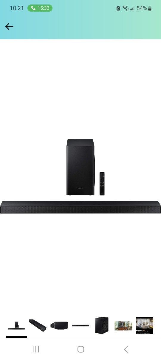 SAMSUNG HW-T650 3.1Ch Soundbar with 3D Surround Sound (2020)