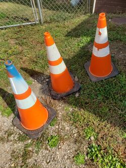 3 tall cones. 30.00