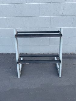 2 Tier Dumbbell Weight Rack…. Home Gym Fitness…. $40 Price is Firm!!!