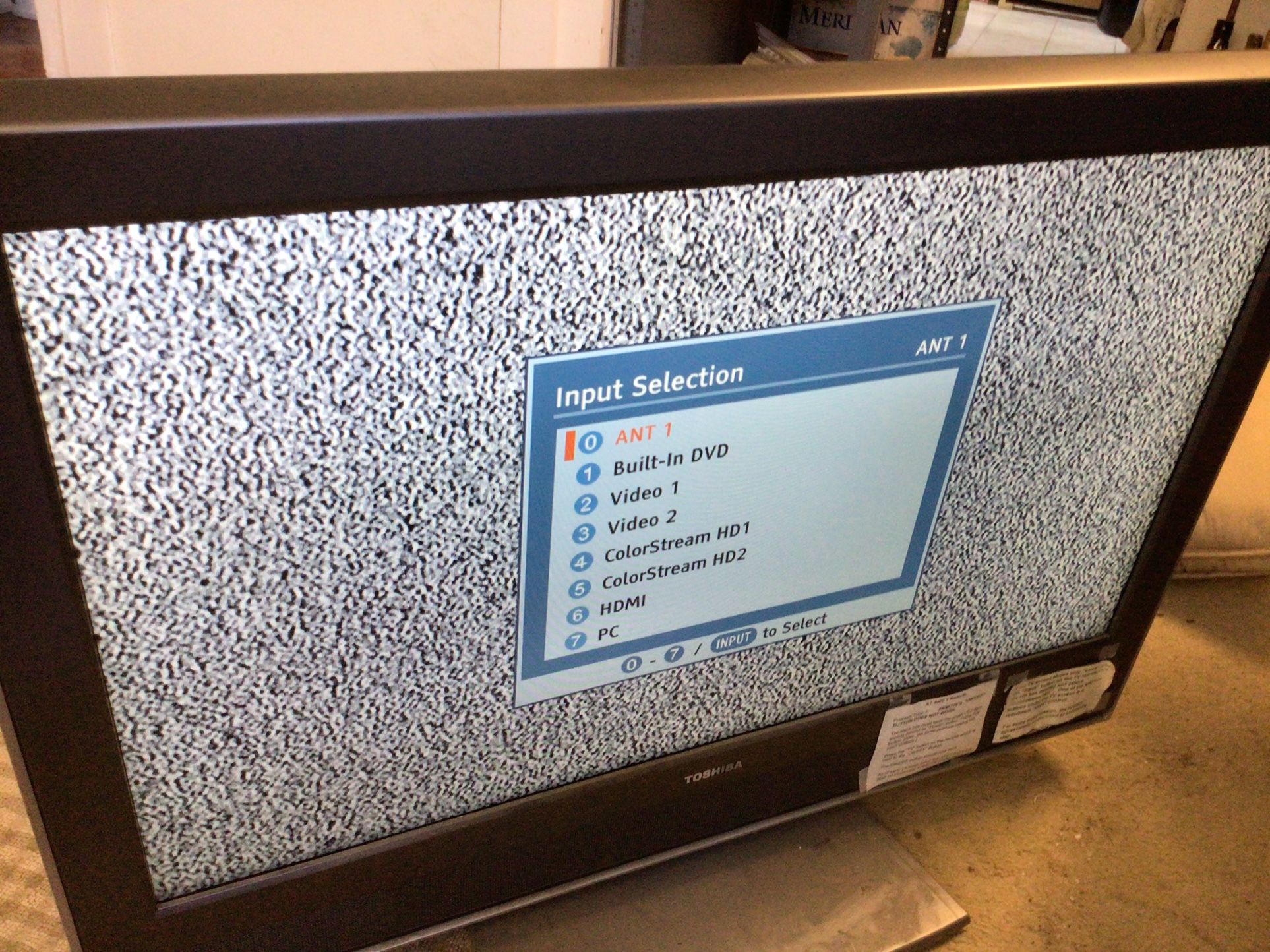 Toshiba TV With Remote